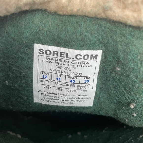Sorel Caribou Men’s Boots - size 12 - Picture 2 of 3